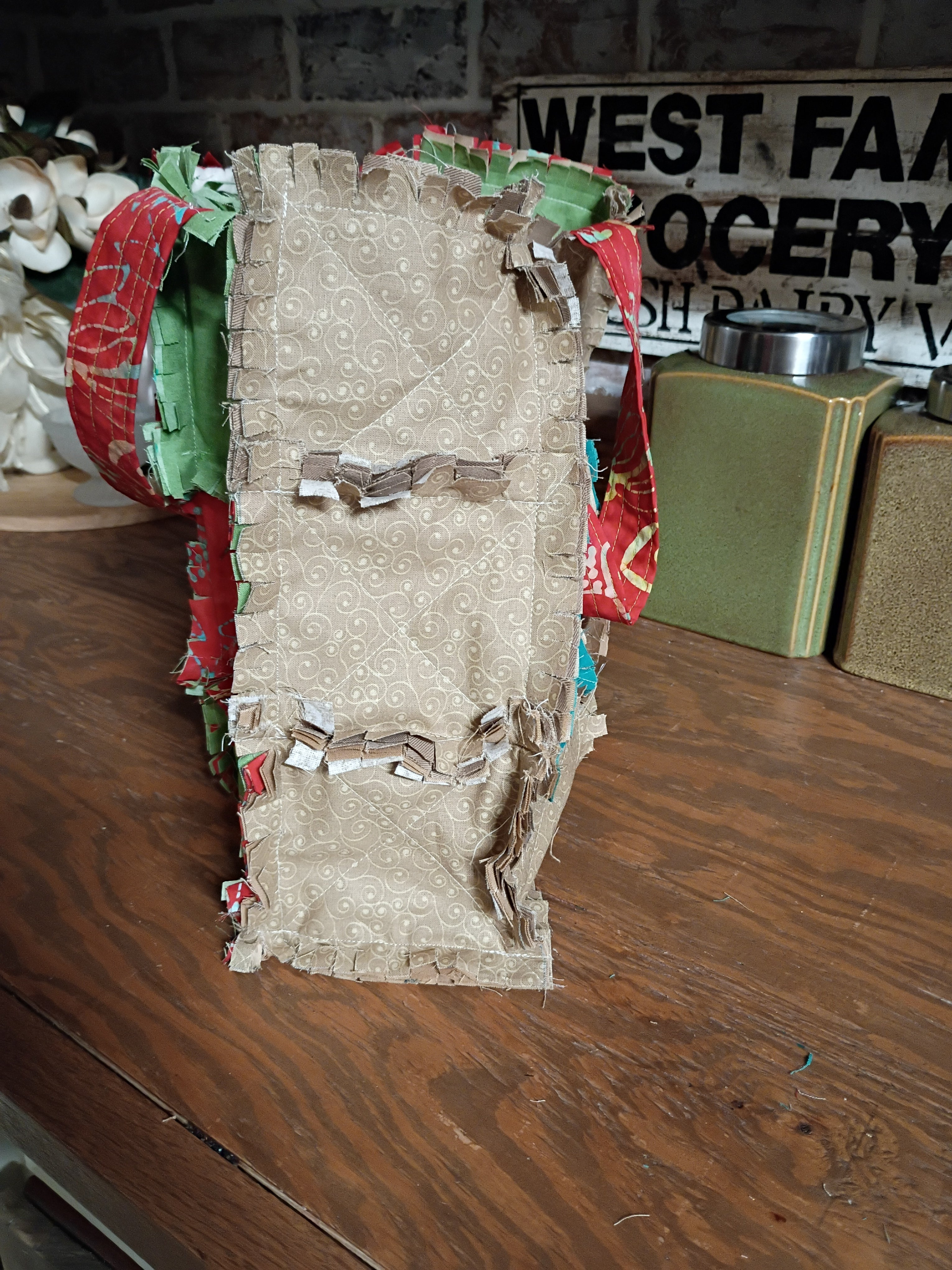 Rag Quilt Tote Bag