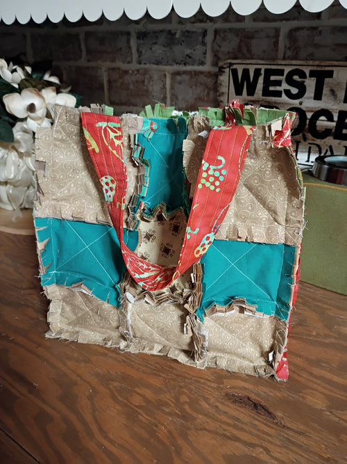 Rag Quilt Tote Bag